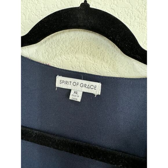 Floral Navy Midi Dress - Picture 7 of 14